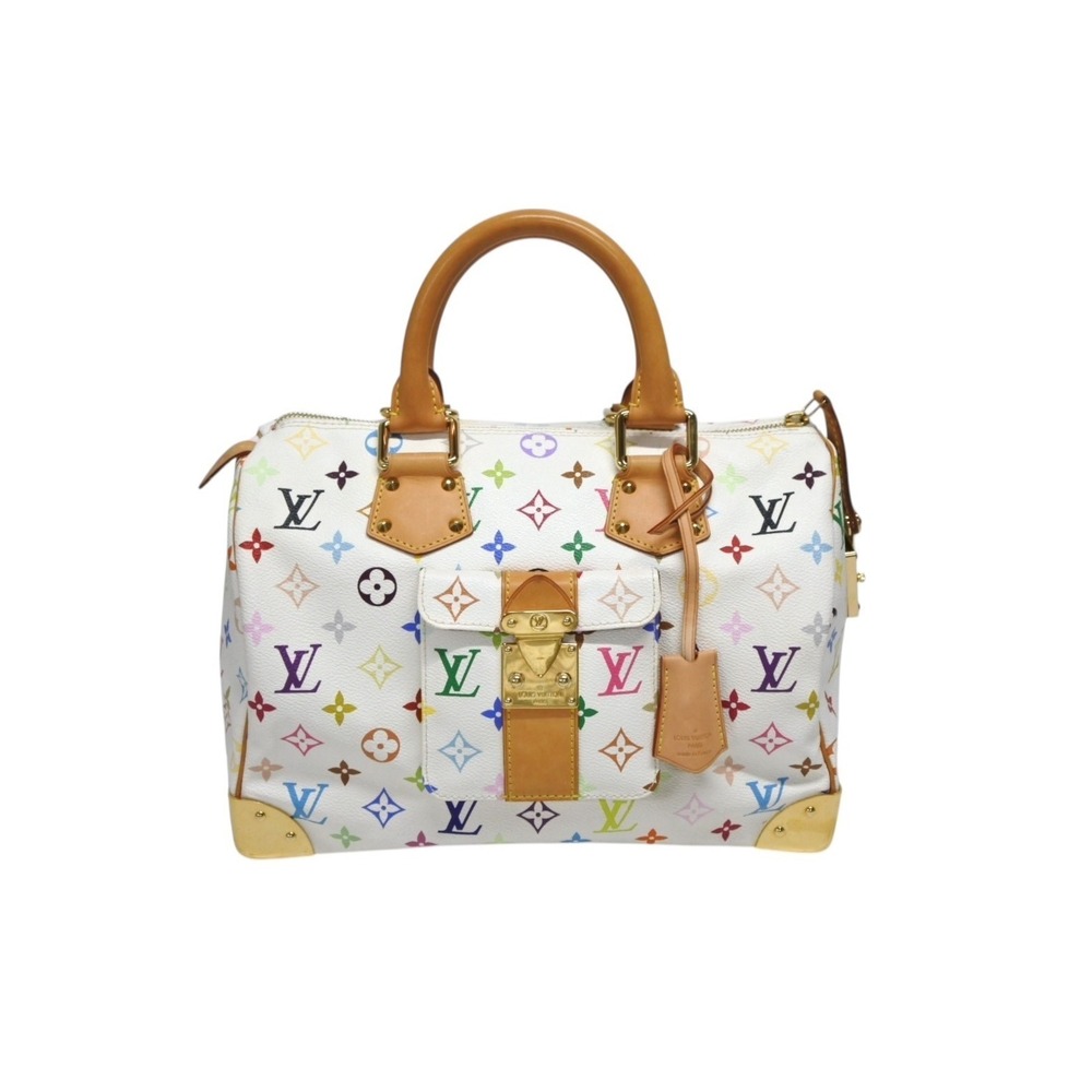 LOUIS VUITTON Speedy Handbag Monogram Multicolore Multicolor by Takashi Murakami